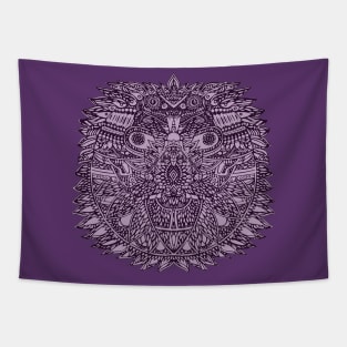 Quetzalcoatl Purple Tapestry