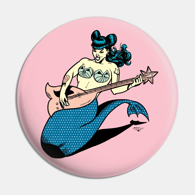 Rockabilly Mermaid Pin by Victor Maristane