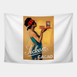 Vintage Travel Poster Netherlands Holland Sickesz Cacao Tapestry