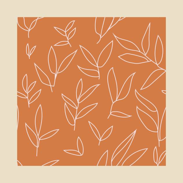 floral leaves grid pattern 1 by mariacaballer