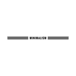 Triple Lined Minimalism (black version) - Minimal DM T-Shirt