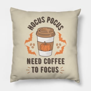 Hocus Pocus Need Coffee to Focus Pillow