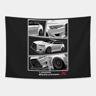 Mitsubishi Lancer EVO X, JDM Car Tapestry