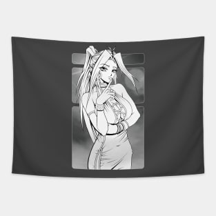 Japanese Manga Girl Tapestry