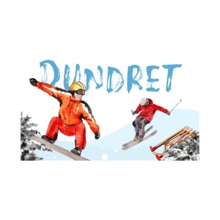 Skiing and snowboarding in Dundret T-Shirt