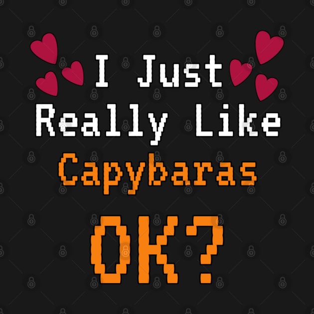 I Just Really Like Capybaras OK by YourSelf101