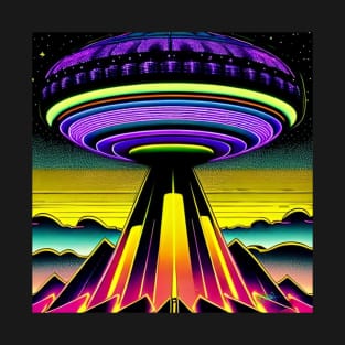 Area 51 – Trippy Retro UFO 83 T-Shirt