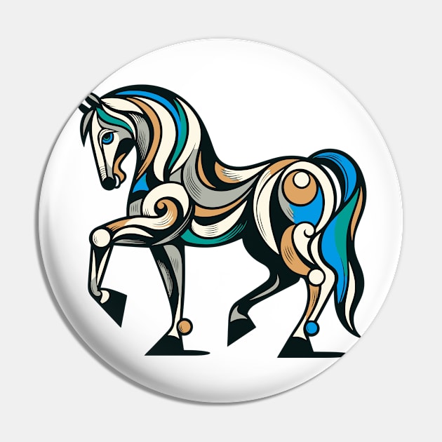 Horse illustration. Illustration of a horse in cubism style Pin by gblackid