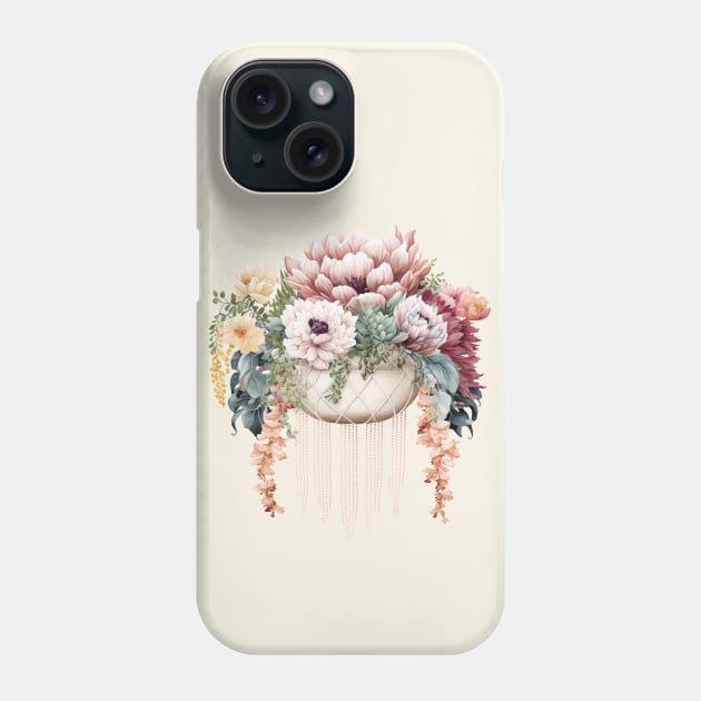 Hanging Basket of Blooms Phone Case by bztees3@gmail.com