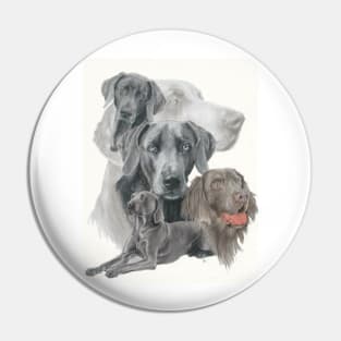 Weimaraner Medley Pin