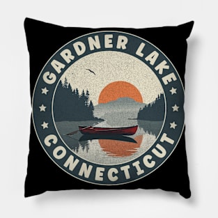 Gardner Lake Connecticut Sunset Pillow