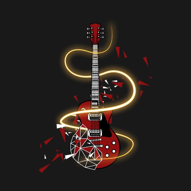 Graphic Electric Guitar Design by fizzyllama