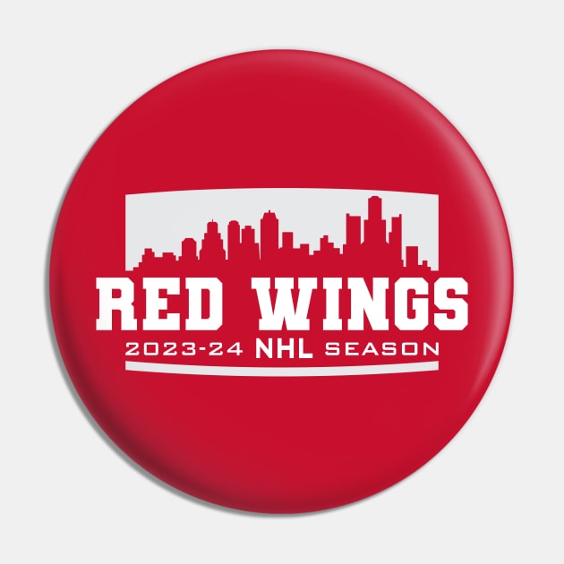 Red Wings Hockey 2023-24 Pin by Nagorniak