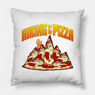 Love Hiking And Pizza Pillow