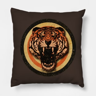 Vintage Tiger Wildlife Pillow