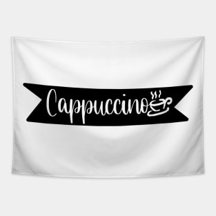 Cappuccino - Retro Vintage Coffee Typography - Gift Idea for Coffee and Caffeine Lovers Tapestry