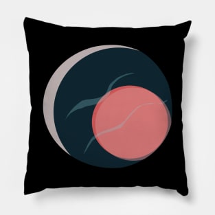 Red Moon Hole Pillow