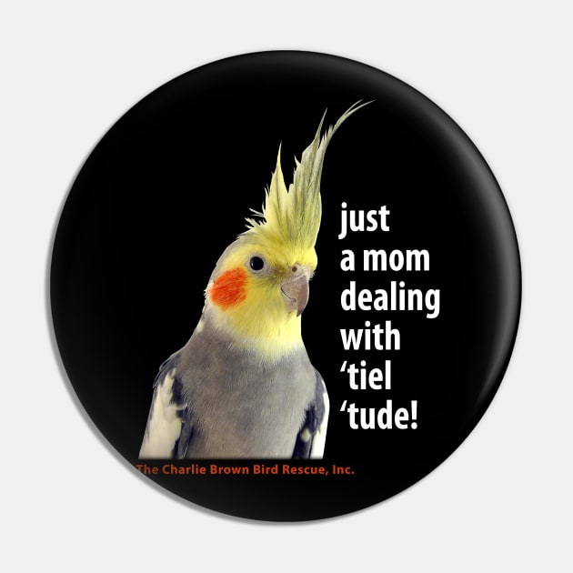 CB tiel tude - white type Pin by Just Winging It Designs