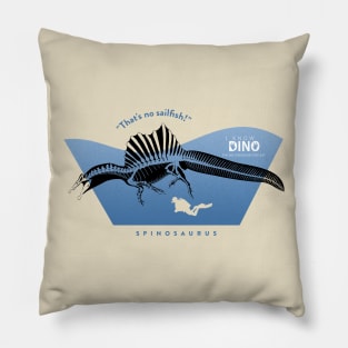 Swimming Spinosaurous Pillow