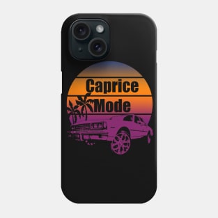 Box Chevy Caprice Mode Sun Set Purple Orange Phone Case