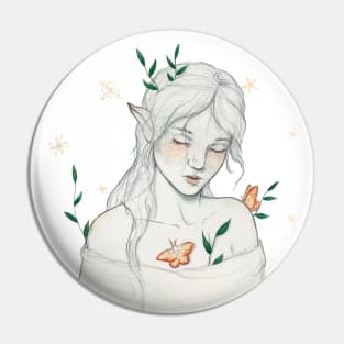 Graphite elf Pin