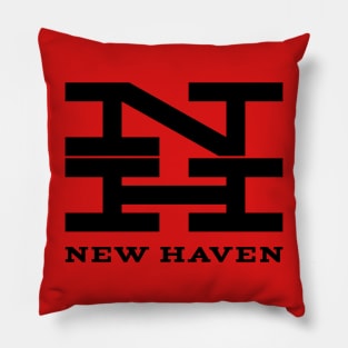 New Haven Railroad 1954 Black Logo With Name Pillow