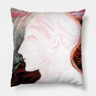 High Resolution Hilma af Klint Head Silhouette 1933 Pillow