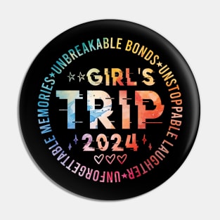 Girls Trip 2024 Womens Weekend Vacation Matching Besties Pin