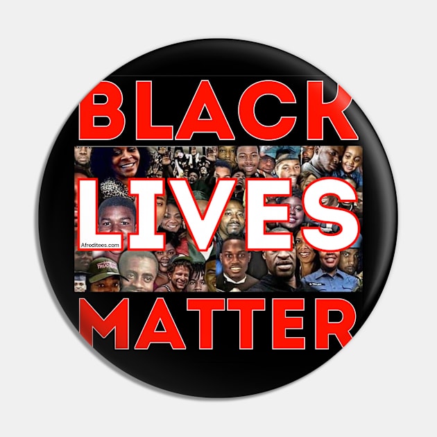 Black Lives Matter Pin by Afroditees