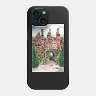 Red Brick Garden Entrance Phone Case