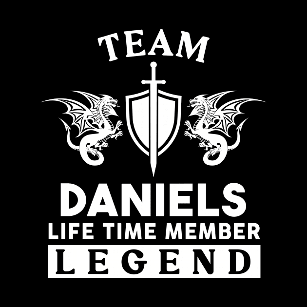 Daniels Name T Shirt - Daniels Life Time Member Legend Gift Item Tee by unendurableslemp118