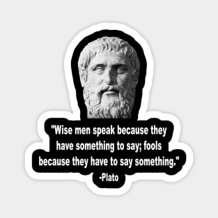 Quote By Plato Magnet