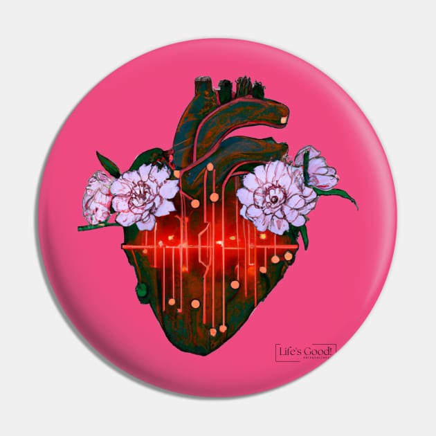 ciberpunk heart Pin by Arte&CulturaMX