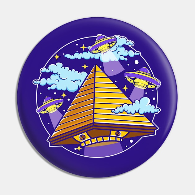 Ufo Aliens Egyptian Pyramid Egypt Sci Fi Pin by E