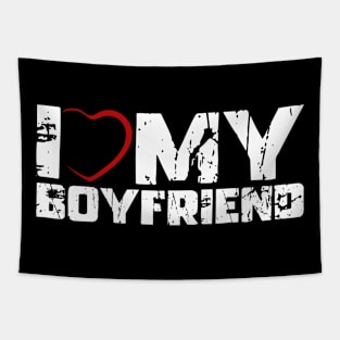 I Love My Boyfriend Tapestry