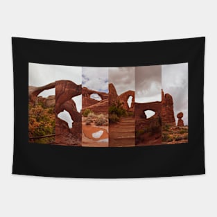 Arches National Park Collage Tapestry