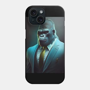 Wild Gorilla In A Suit - Perfect Animal Graphic For Fashion Lovers Phone Case