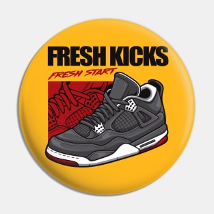 AJ 4 Retro Bred Shoes Pin