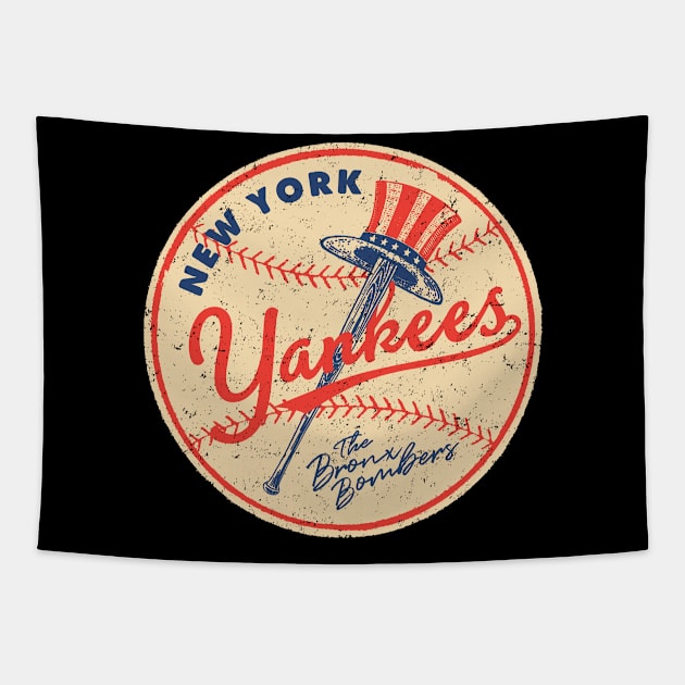 New York Yankees Top Hat 1 By Buck Tee T-shirt