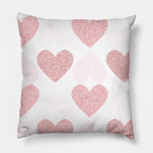Heart Shaped Dots Pillow