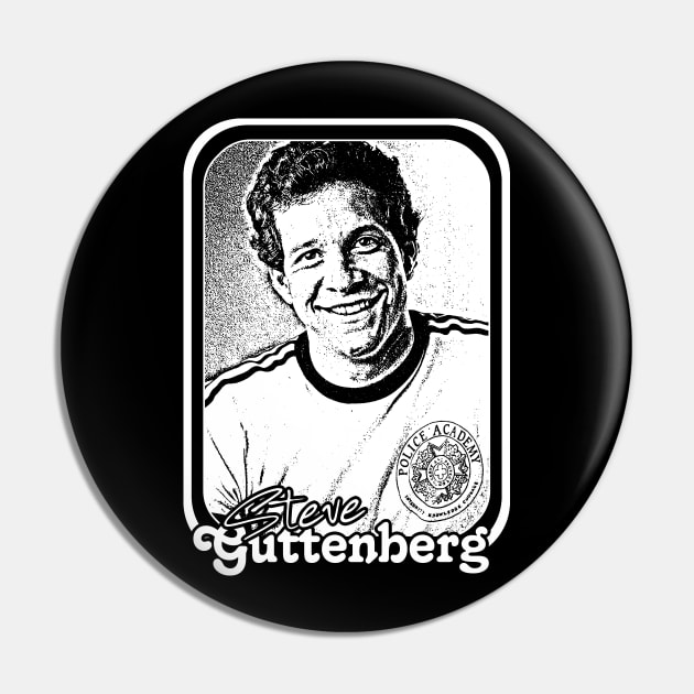 Steve Guttenberg / 80s Aesthetic Movie Lover Gift Design Pin by DankFutura