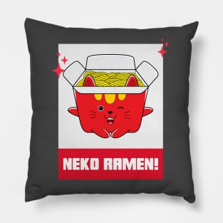 Kawaii Neko Cat Ramen Anime Lover Pillow