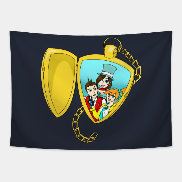 Phoenix Wright's New Locket Tapestry by LunaHarker