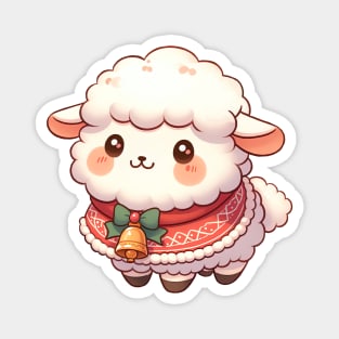 Cute Christmas Sheep Magnet