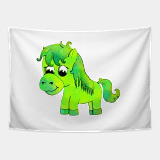 Pranit the Green Horse Tapestry