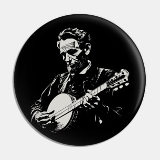 Abraham Lincoln Banjo Player Funny Founding Fathers Pin