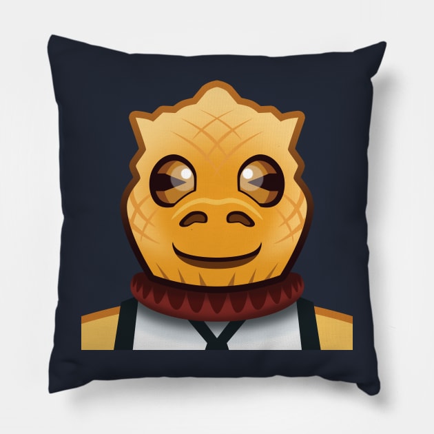 Bossk Bounty Emoji Pillow by bossksbounty