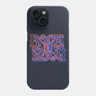 Red and Blue RocK n RolL Anagram Phone Case