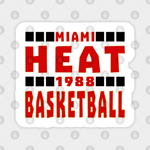 Miami Heat Basketball Classic Magnet by Medo Creations