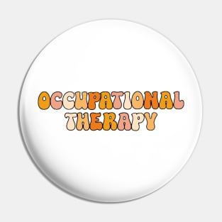 OT Bubble Letters Orange Pin